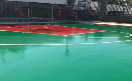 新余篮球场翻新地面